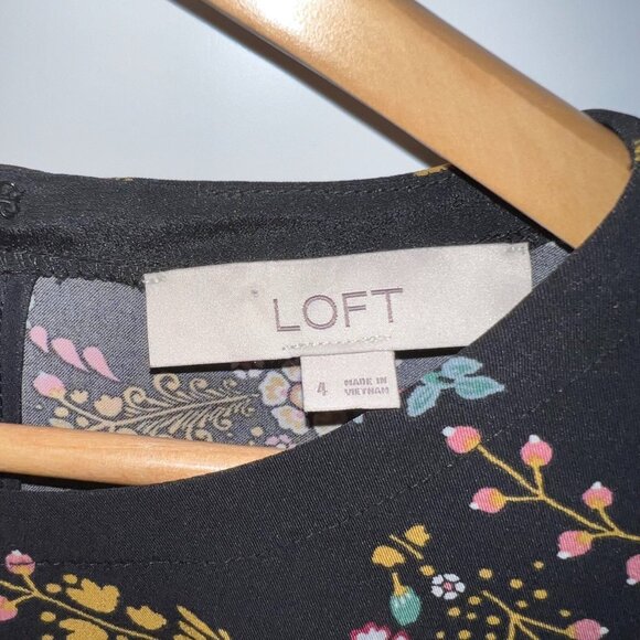 Loft Long Sleeve Floral Dress - Picture 7 of 8